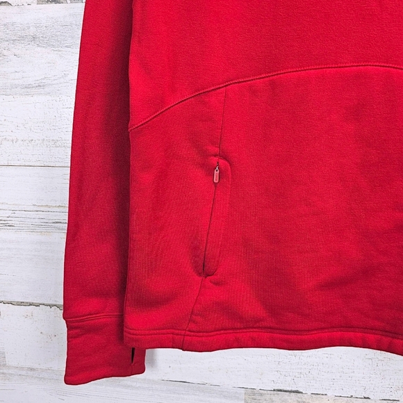 Athleta Womens Polartec Funnel Neck Pullover Small Red Activewear Outdoor Nylon - Picture 8 of 11